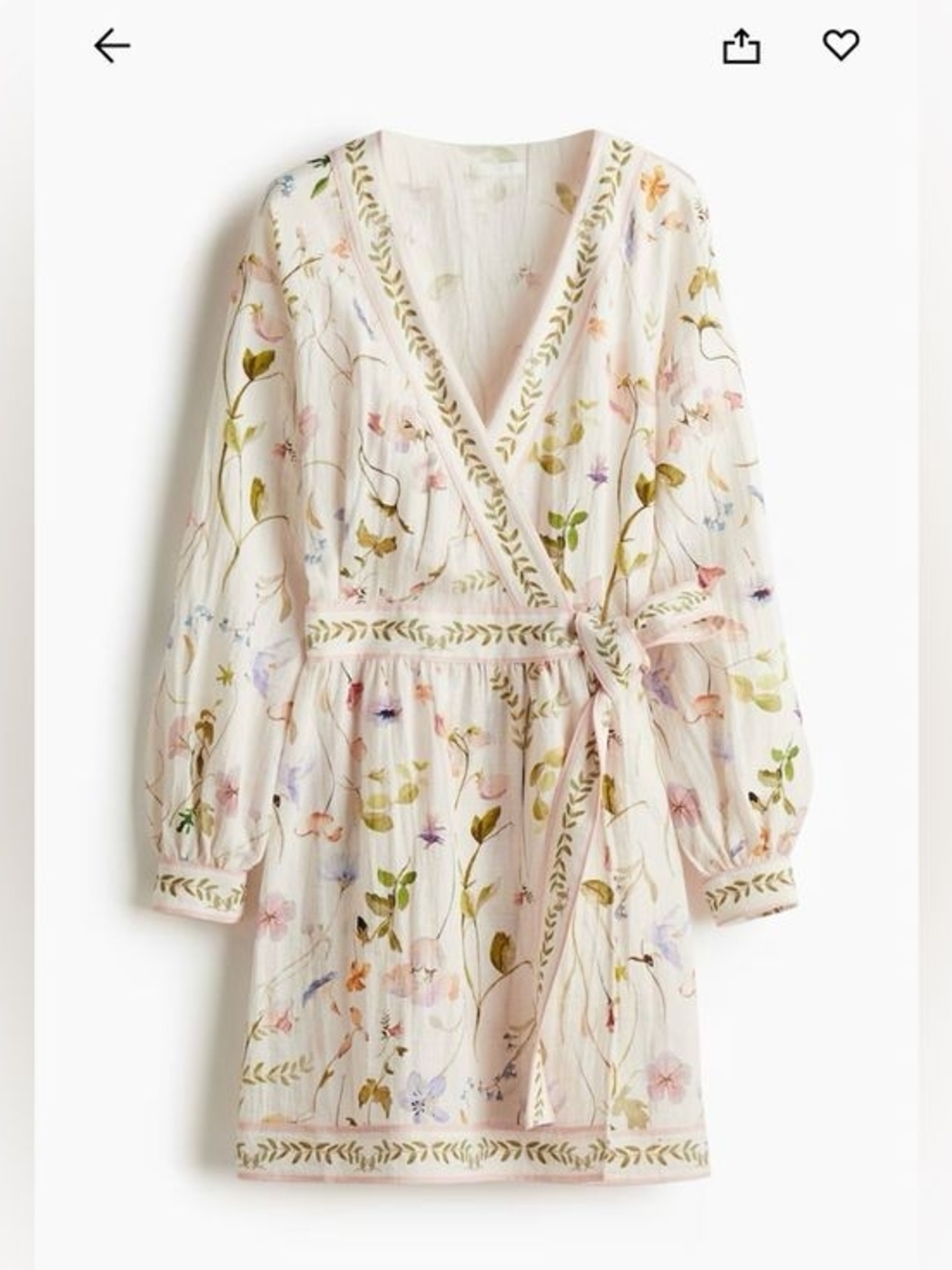 H&M Floral Wrap Dress 🌸